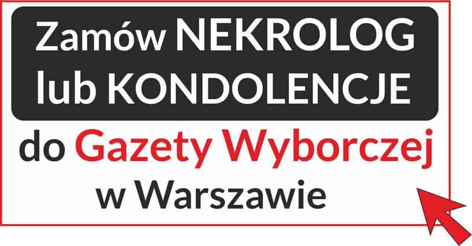 Nekrologi Gazeta Wyborcza.