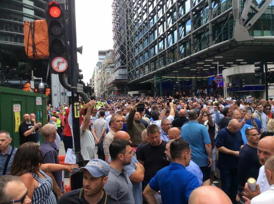 Protest w Londynie.