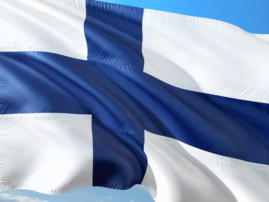 Flaga Finlandii.