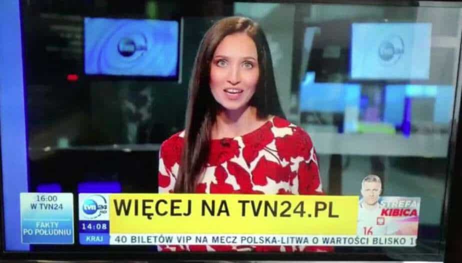 Zrzut ekranu stacji TVN24.
