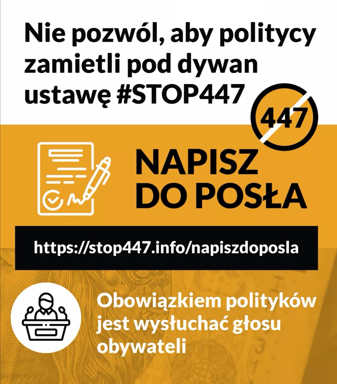 NAPISZ DO POSŁA
-https://stop447.info/napiszdoposla/
