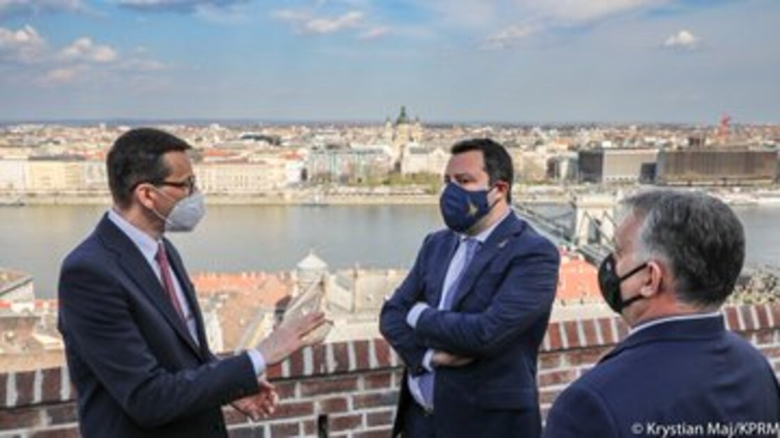 Salvini, Morawiecki, Orban.