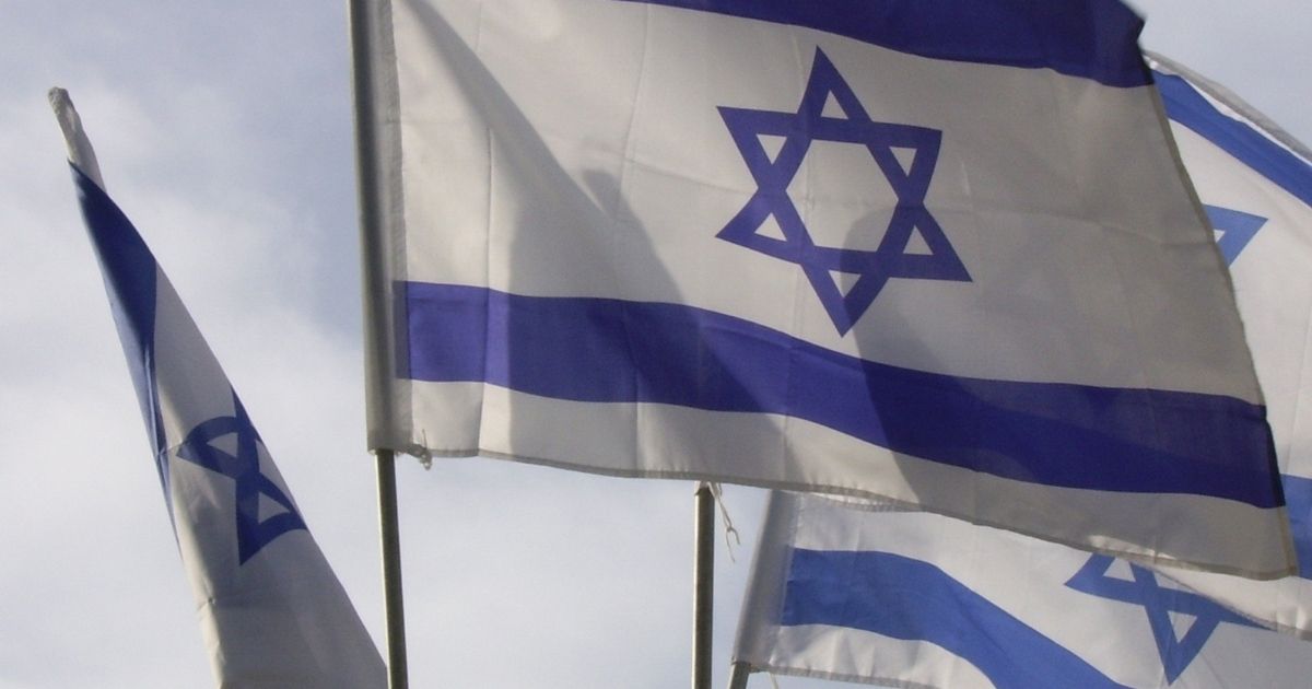 Izraelskie flagi.