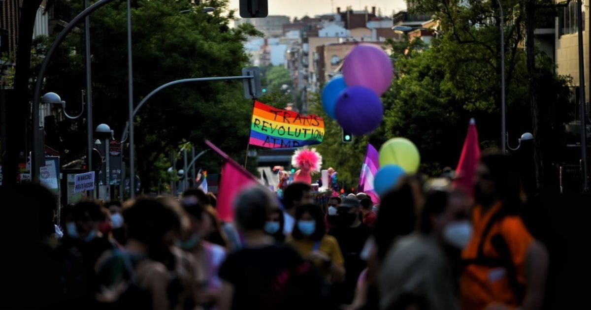 Manifestacja LGBT w Hiszpanii.