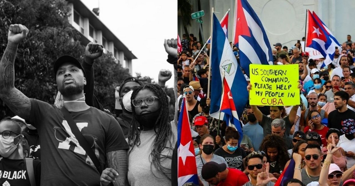 Protesty BLM/protesty na Kubie.