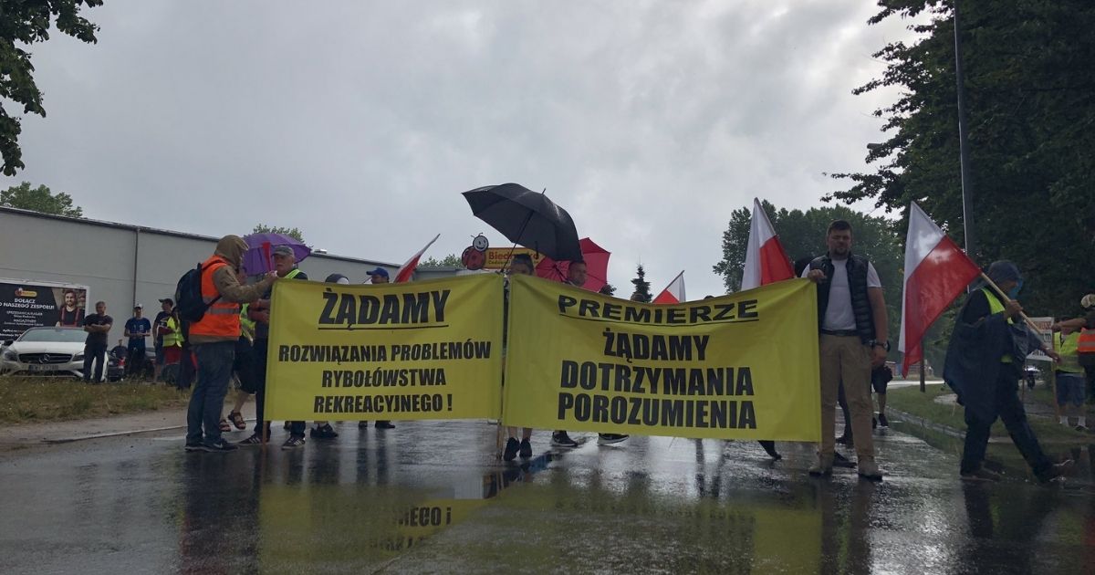 Protest we Władysławowie.