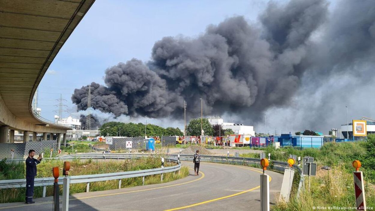 Potężna eksplozja w zakładzie chemicznym w Leverkusen
