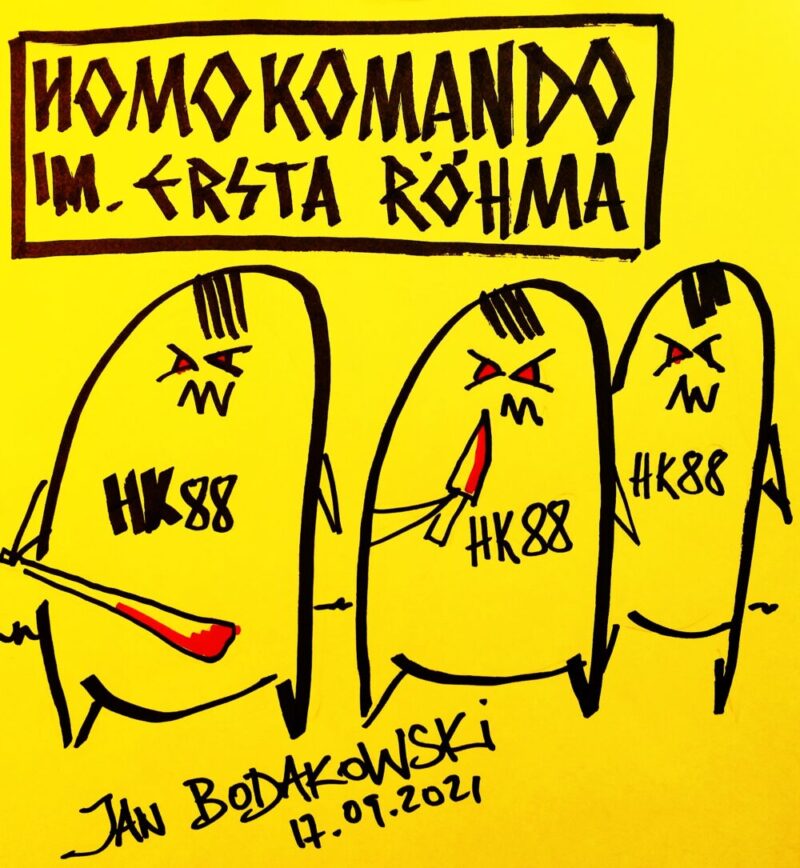 homokomando im Ernsta Rohma rysunek Jan Bodakowski