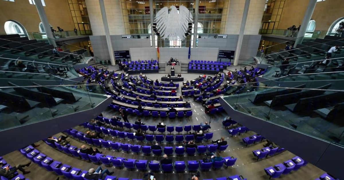 Obrady Bundestagu.
