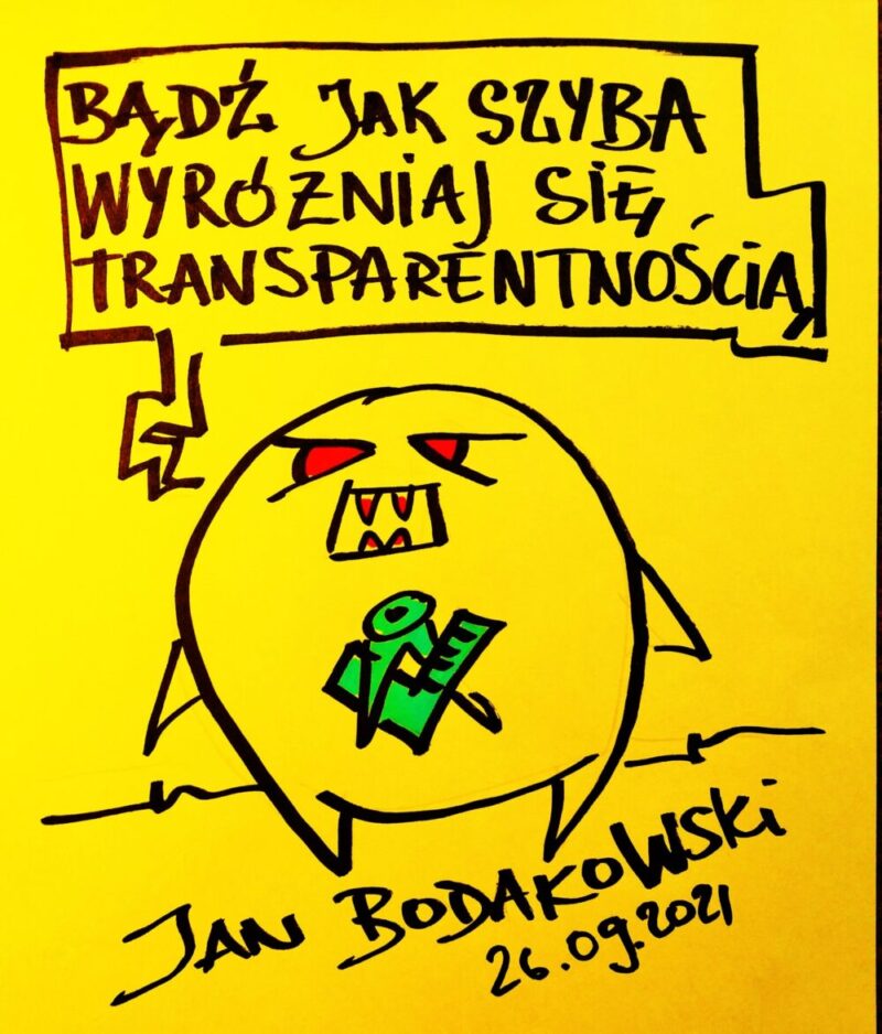 transparentność rysunek Jan Bodakowski