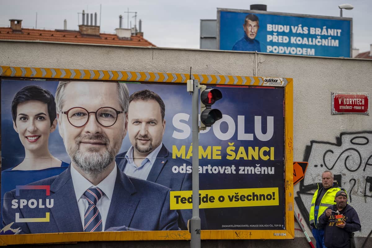 Baner wyborczy Czechy