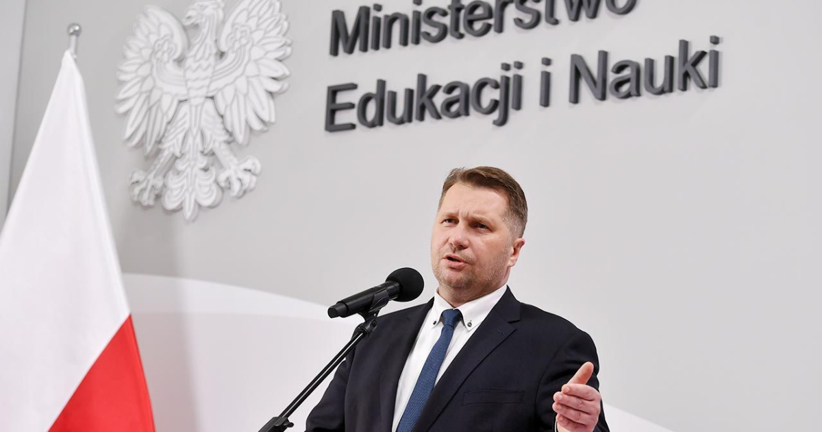 Minister edukacji Przemysław Czarnek