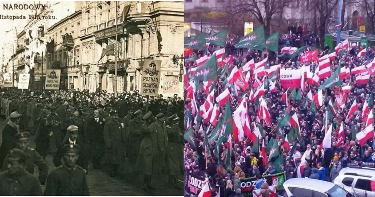 Marsz Niepodległości kiedyś i dziś