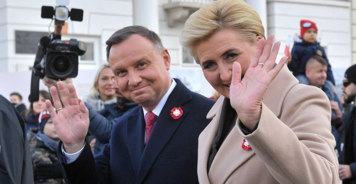 Para prezydencka na defiladzie w Warszawie