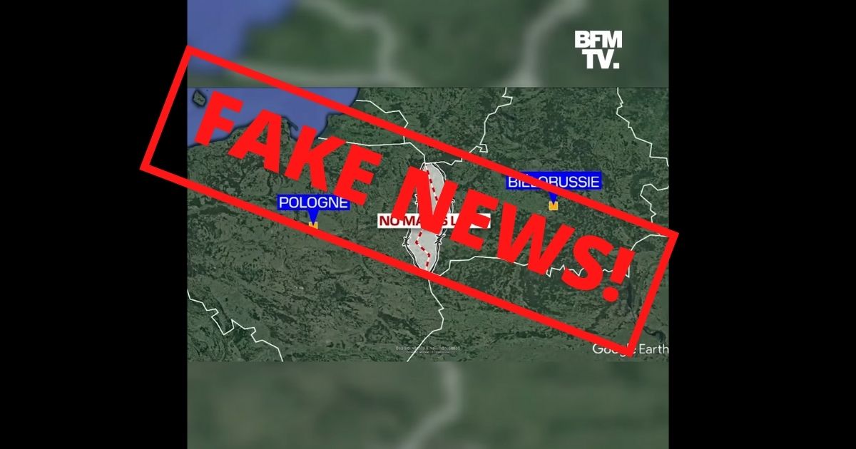 Materiał francuskiej BFM TV zawiera fake news.