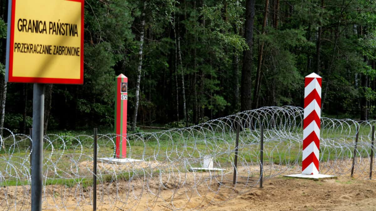 ogrodzenie na granicy z Białorusią