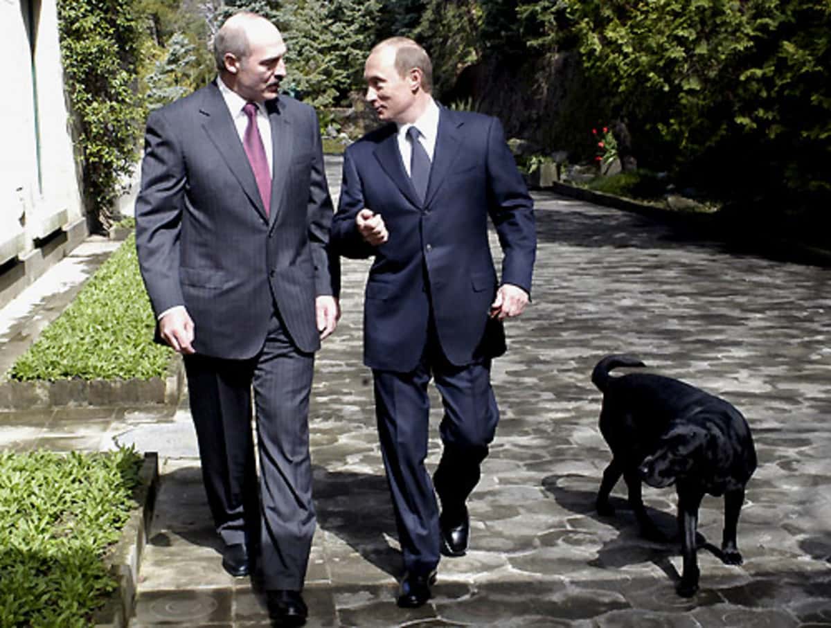 Łukaszenka i Putin