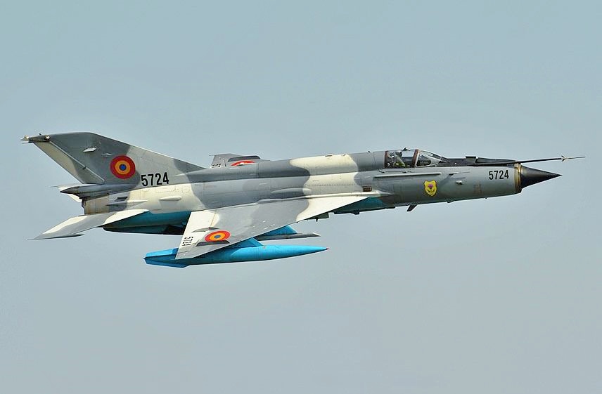 MiG-21 Lancer C Sił powietrznych Rumunii.