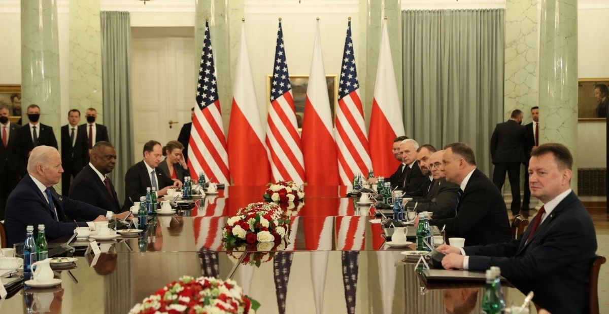 Spotkanie Prezydenta Dudy i Bidena w Warszawie