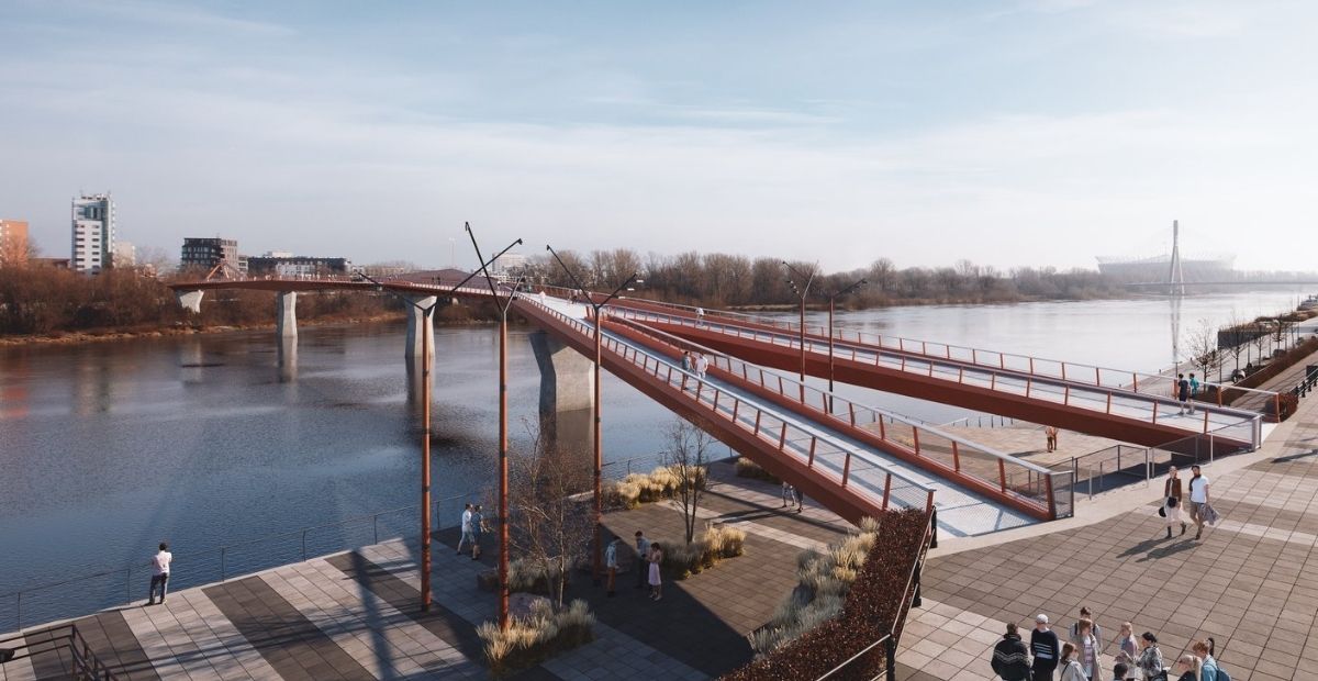 Warszawa buduje nowy most pieszo-rowerowy
