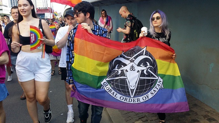 Sataniści na Paradzie Równości w Warszawie