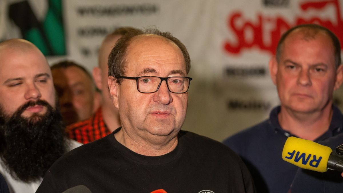 Szef górniczej "Solidarności" Bogusław Hutek