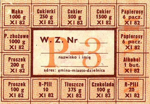 kartka na cukier PRL Wikipedia