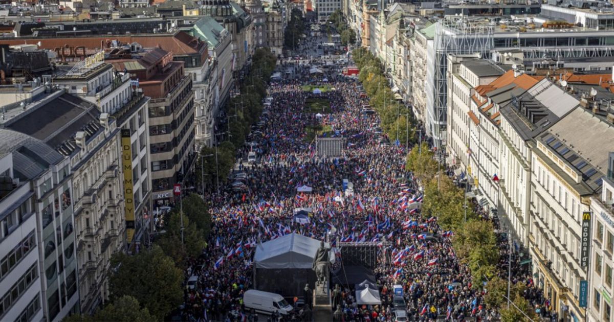 Protest w Pradze