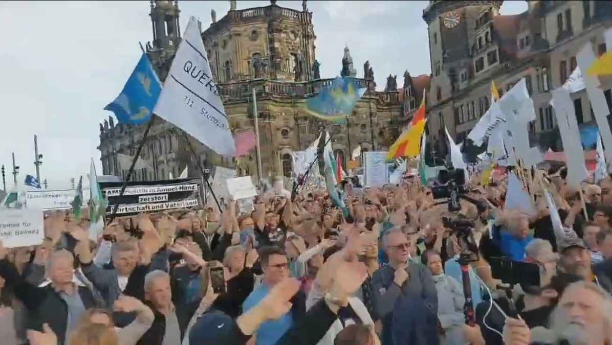 Protest w Dreźnie